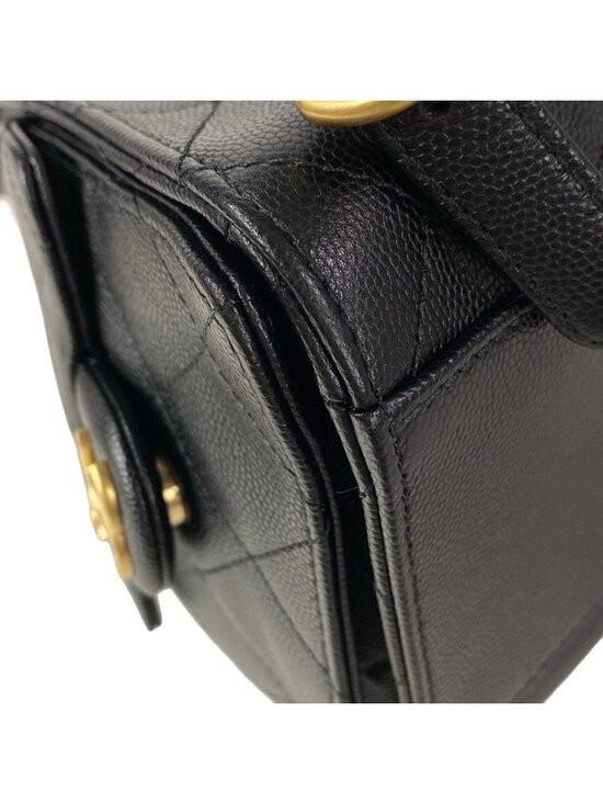 Chanel Backpack 25 Quilted Black Gold Chain main image 6
